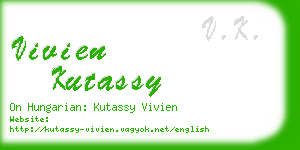 vivien kutassy business card